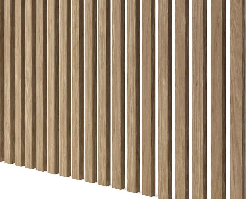 Dekor lamela 3D naravni hrastov furnir- 30 x 18 x 2750 mm